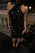 Emilyic Mini Dress - Black Sequin