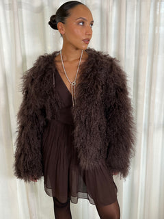Riviera Dress Short - Dark Brown
