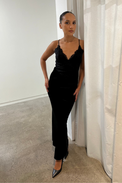 Signi Slip Dress - Black