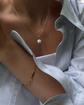 Pearl Star Necklace - Gold