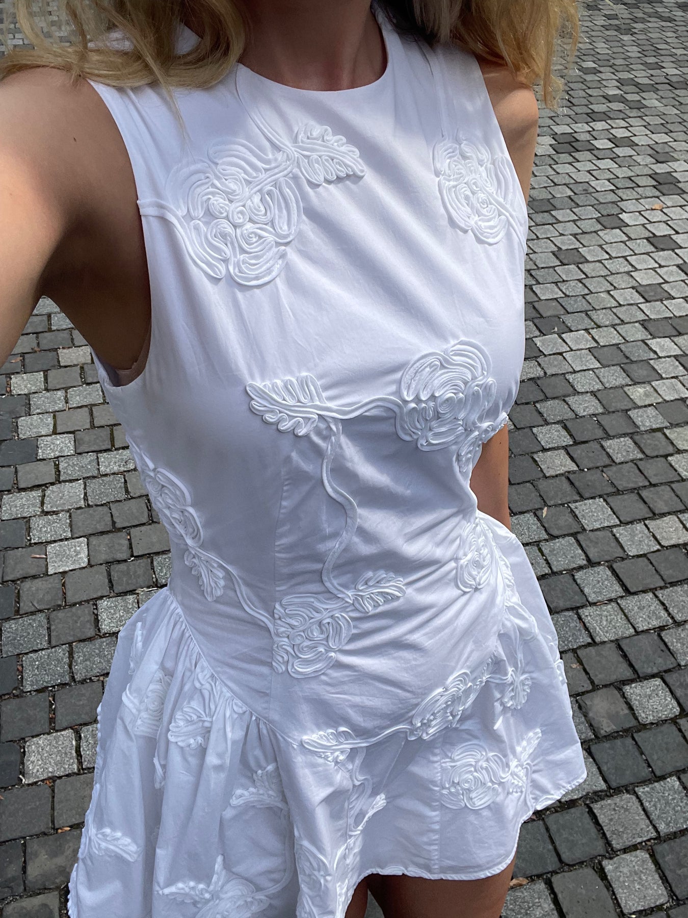 Poplin Mini Dress - Bright White