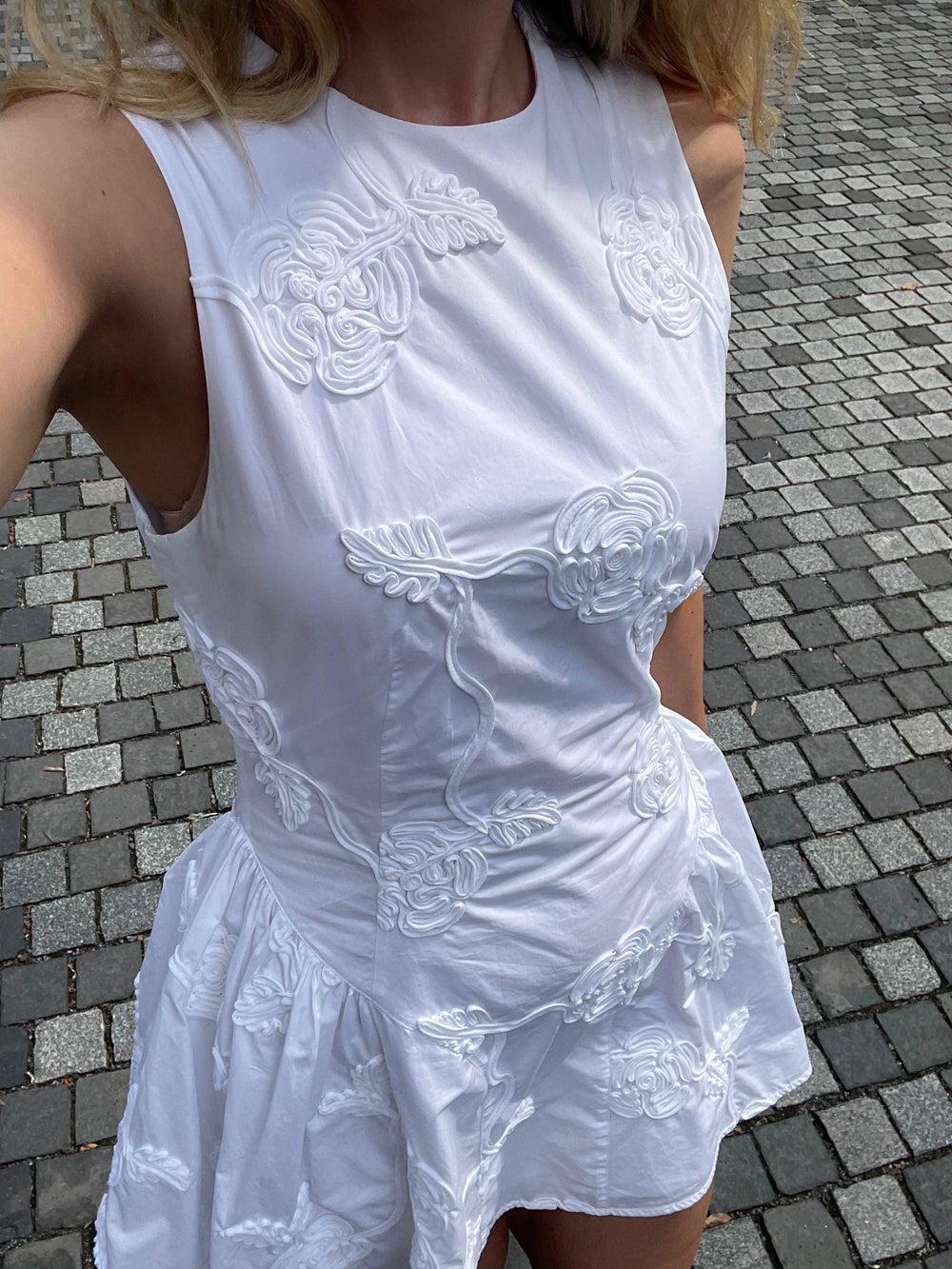 Poplin Mini Dress - Bright White