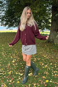 Idaic Cardigan - Bordeaux