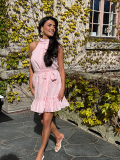 Mone Cotton Mini Dress - Light Pink