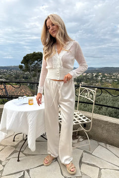 Fieic Pants - Off White Satin