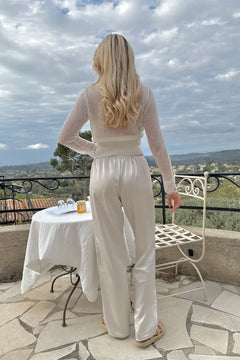Fieic Pants - Off White Satin