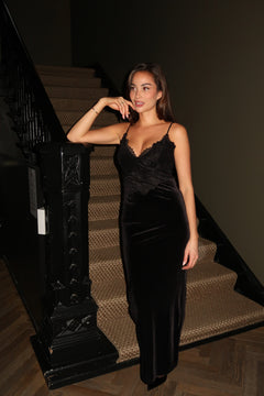Signi Slip Dress - Black