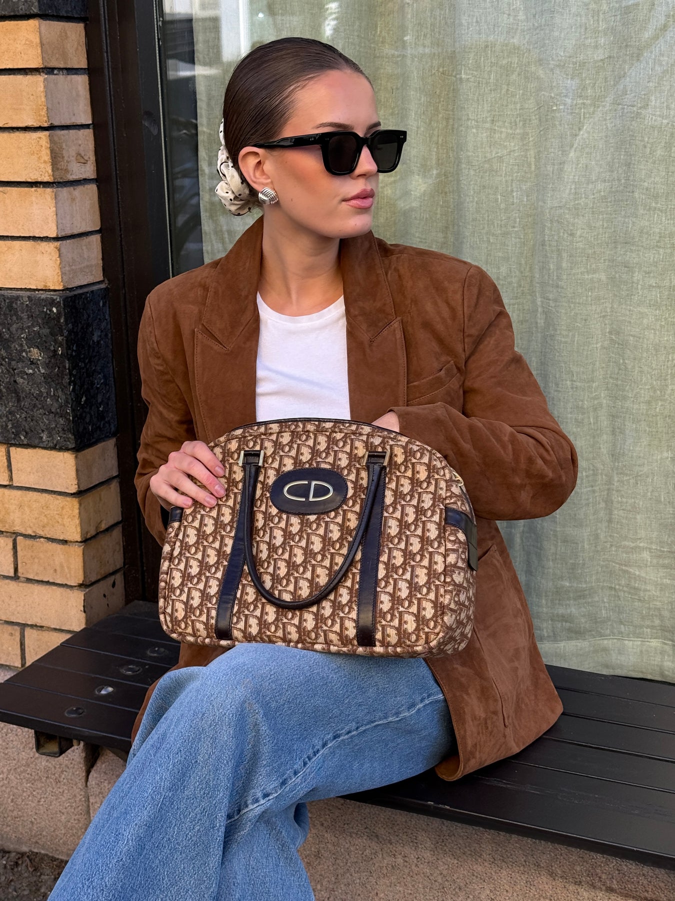 Dior Boston Bag - Brown
