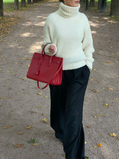 Saint Laurent Sac De Jour Bag - Red