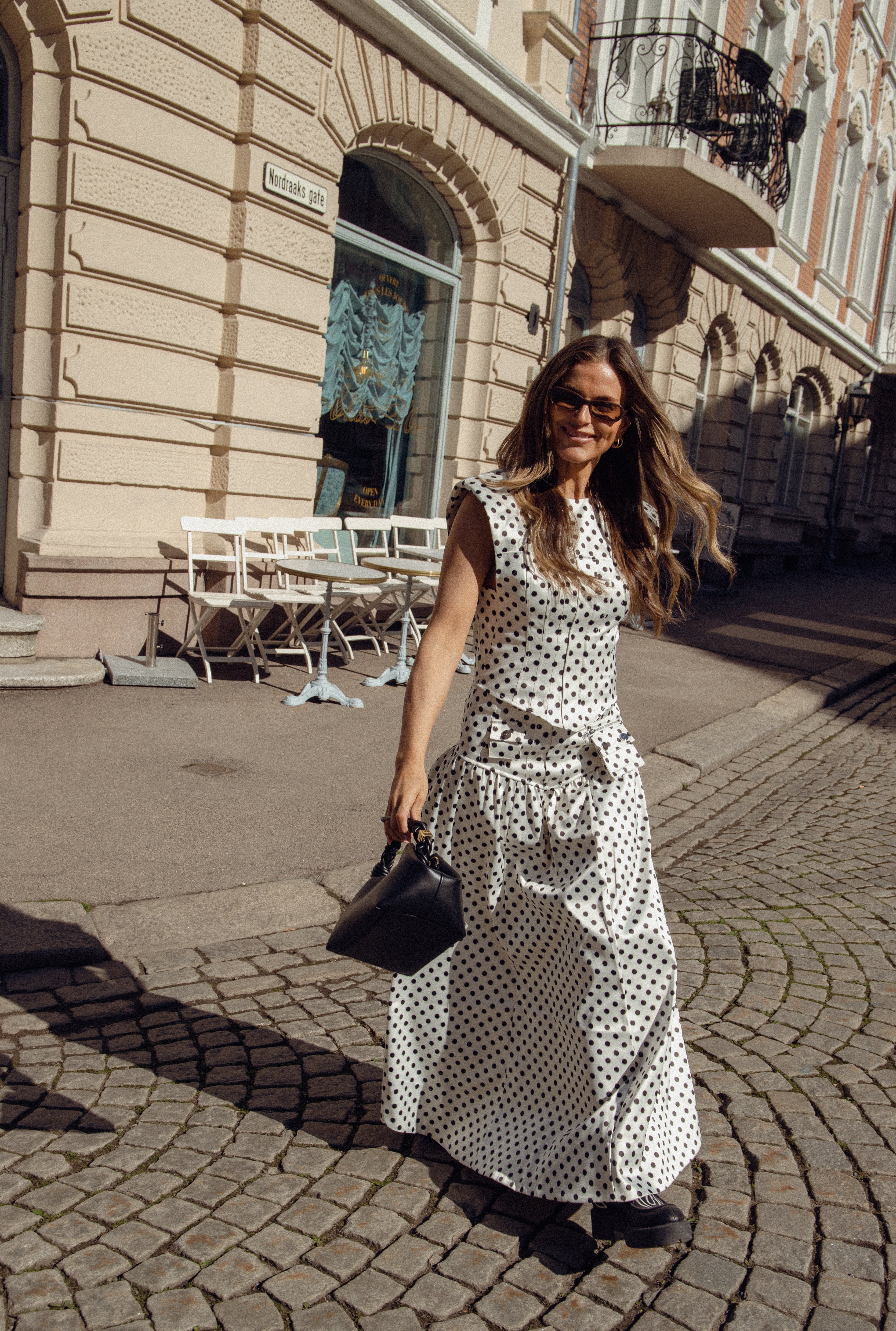 Printed Double Satin Corset Blouse - Egret