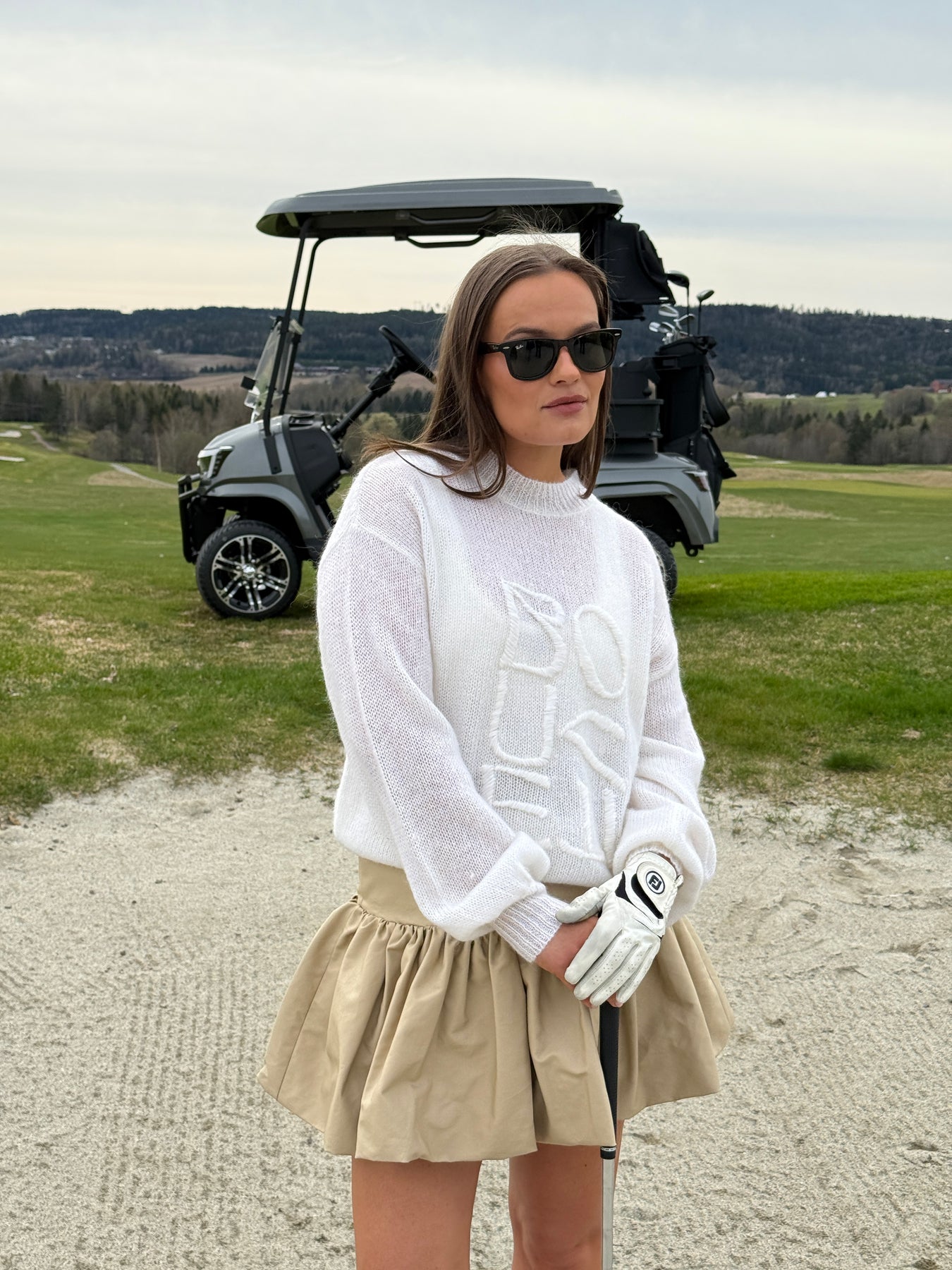 Bouveti Mohair Knit Sweater - Off White