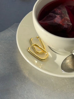 Edge Hoops - Gold