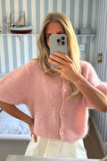 Idaic SS Cardigan - Light Pink