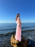 Lace Maxi Skirt - Antique Brass