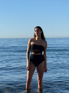 Flower Swimsuit - Black