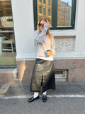Nina Wool Knit Sweater - Grey Melange