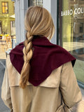 Victoria Wool Cashmere Scarf - Wine