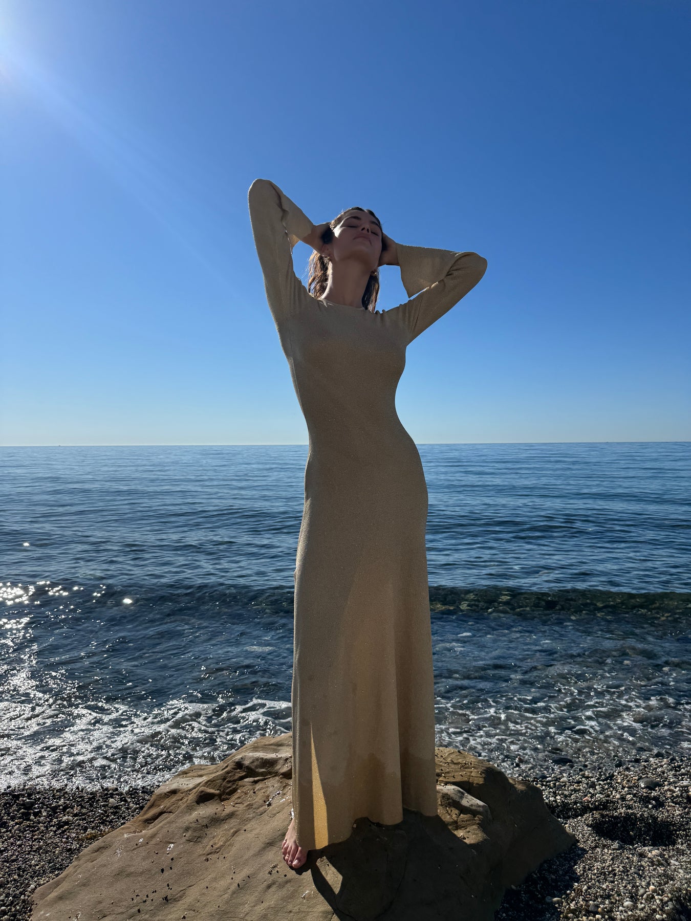 Meline Dress - Gold