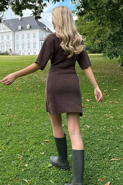 Oliviaic Knit Dress - Dark Brown