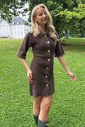 Oliviaic Knit Dress - Dark Brown