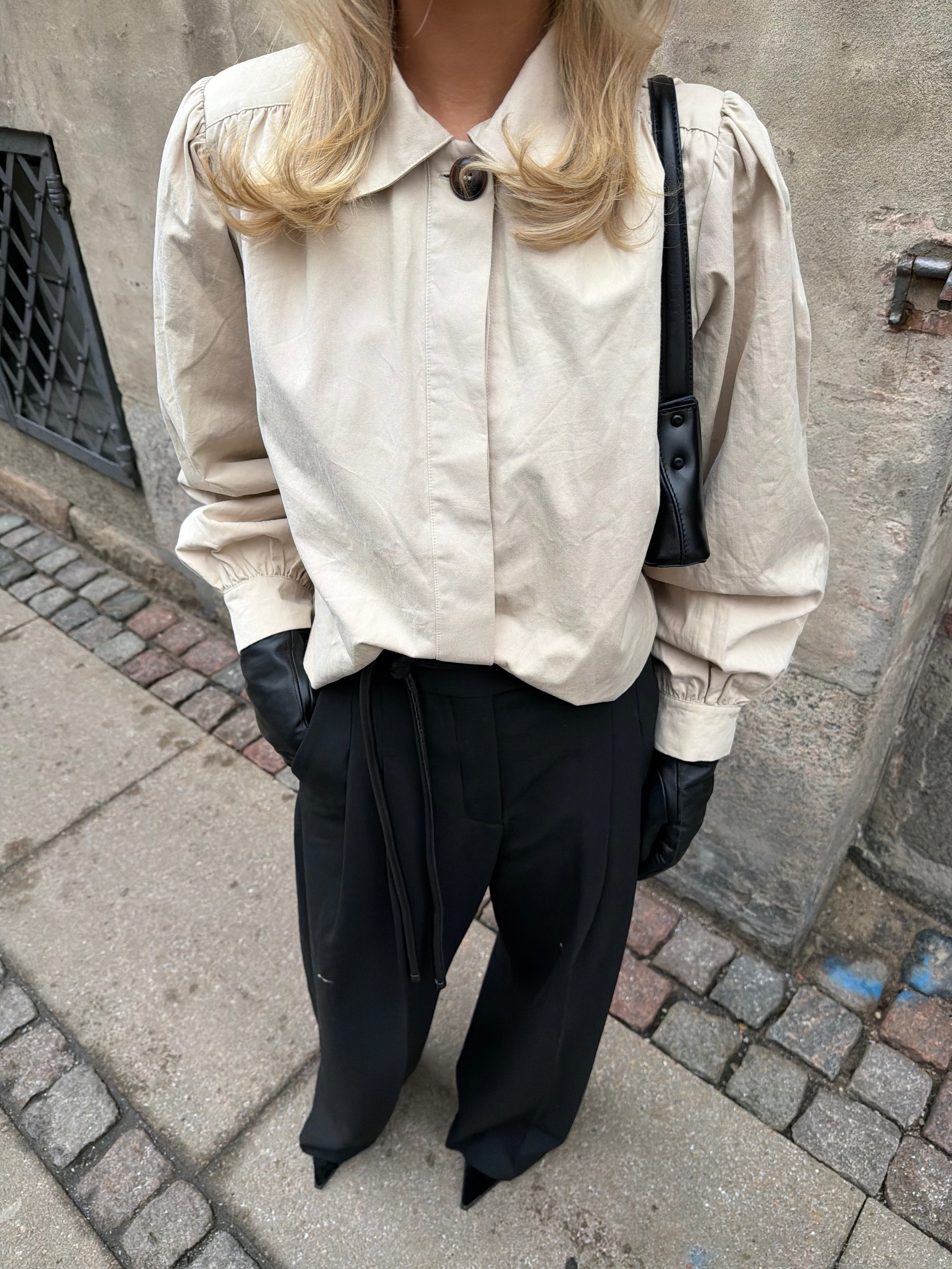 Thale Short A-Shape Jacket - Light Beige