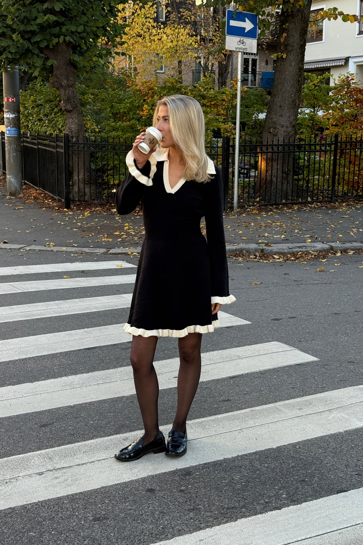 Marie Knitted Dress - Black