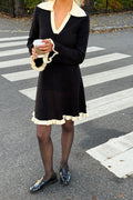 Marie Knitted Dress - Black