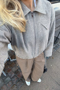Sarahic Short Jacket - Brown Melange