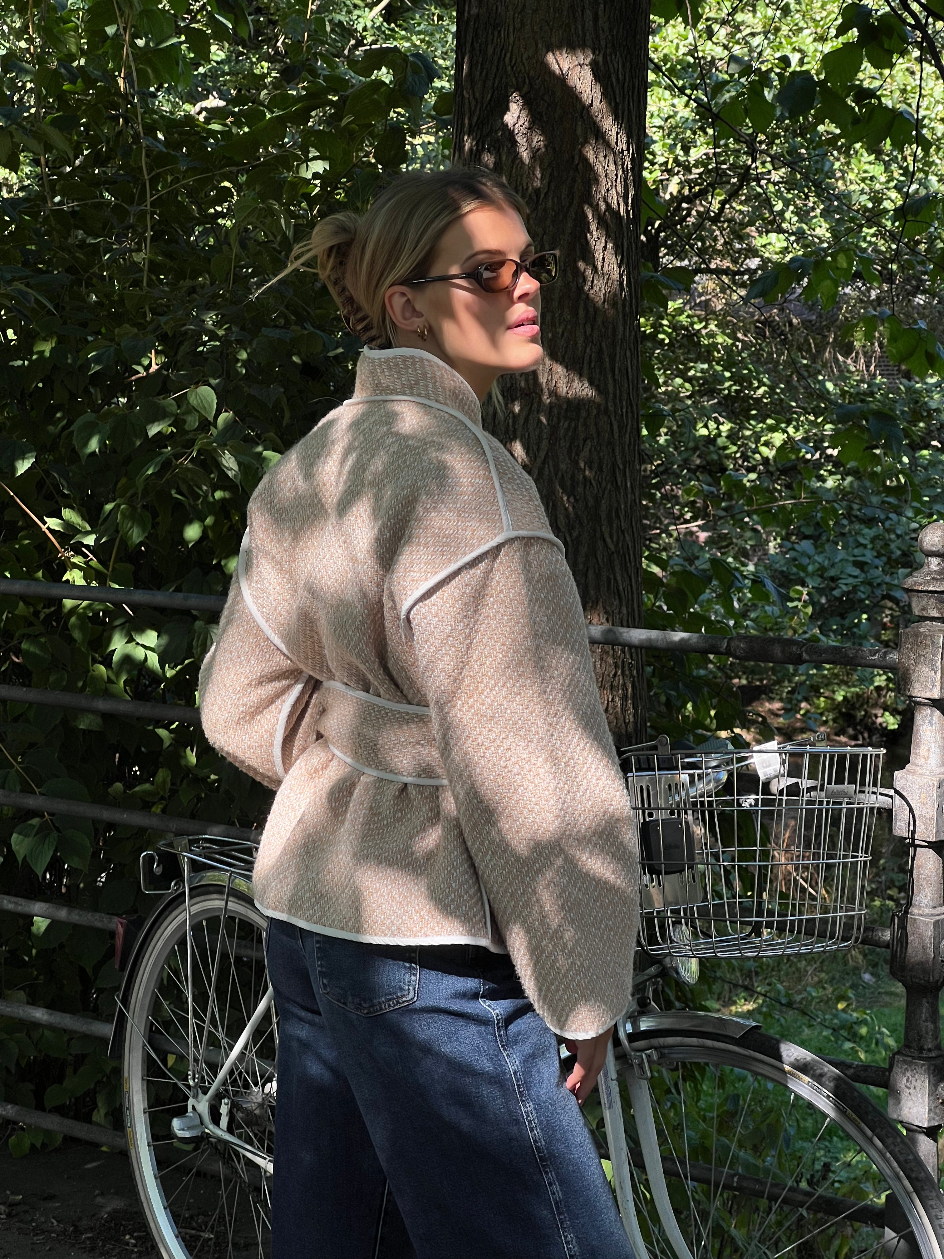 Estelle Tweed Jacket - Sand