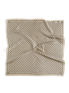 Polkadot Scarf - White & Black
