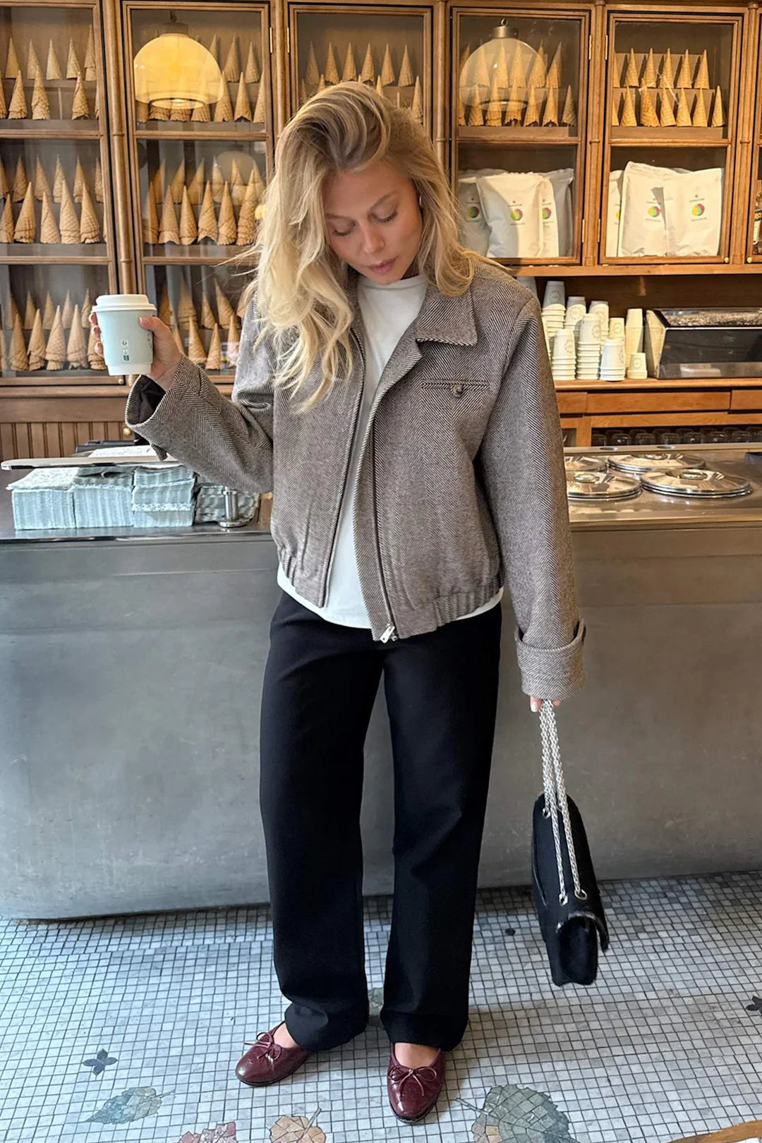 Miaic Short Jacket - Brown Stripes