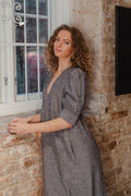 KikoIW Yanca Dress - Marine Blue Melange