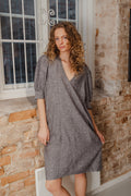 KikoIW Yanca Dress - Marine Blue Melange