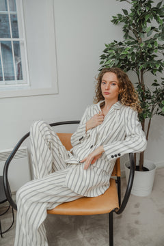 QuinIW Blazer - Sommer Pinstripe