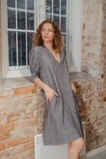KikoIW Yanca Dress - Marine Blue Melange