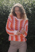 AlyssaIW Crochet Pullover - Multi Colour