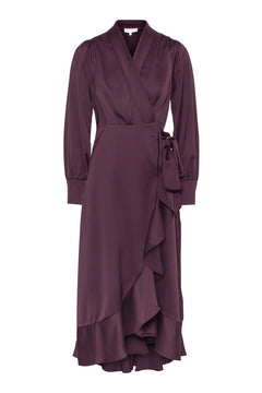 Iza Midi Dress - Burgundy