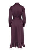 Iza Midi Dress - Burgundy