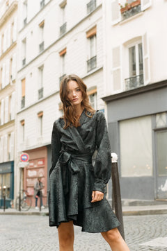 Iza Mini Dress - Black