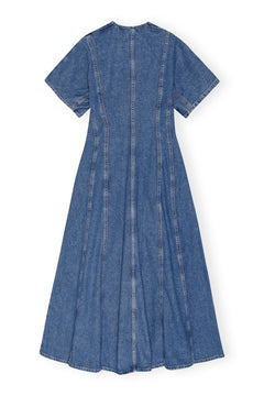 Future Denim Maxi Dress - Mid Blue Stone