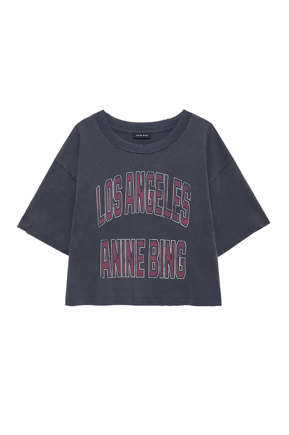 Johnny Cropped Tee - Washed Black