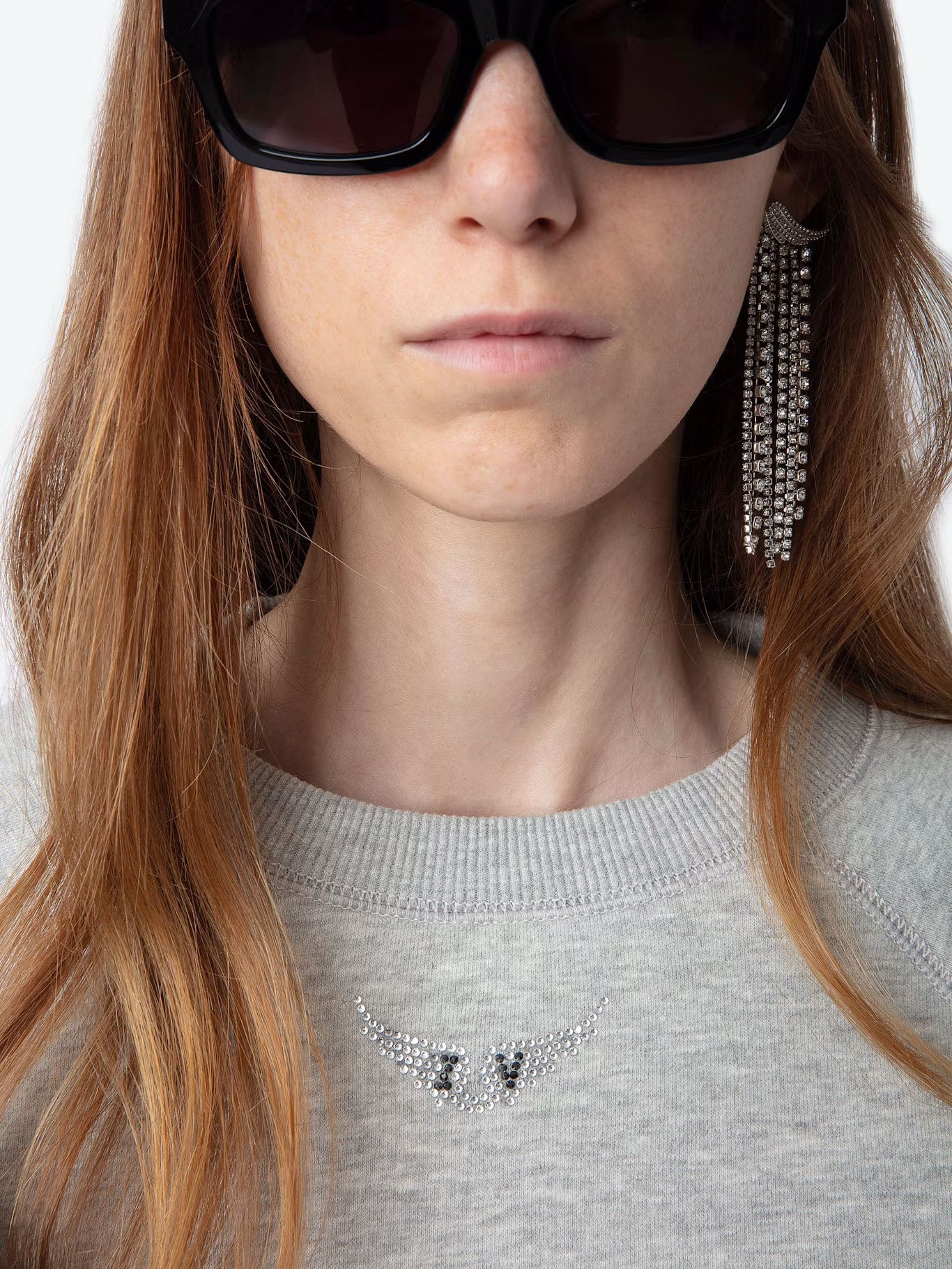 Upper Pmo Wings Strass - Gris Chine Clai