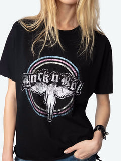 Tommer Hc Fallen Angel Strass - Black