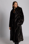 Angela Faux Fur Coat - Brown
