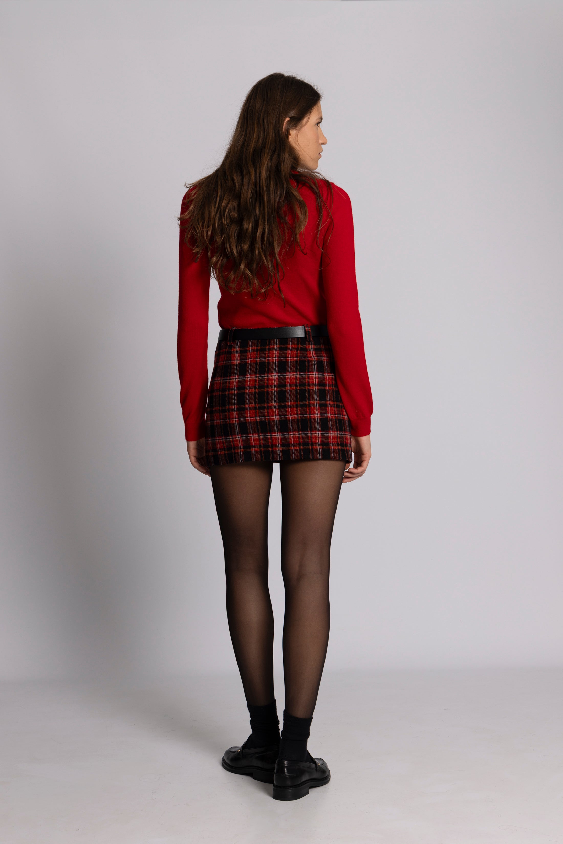 Jenny Knit Wool Cardigan - Red