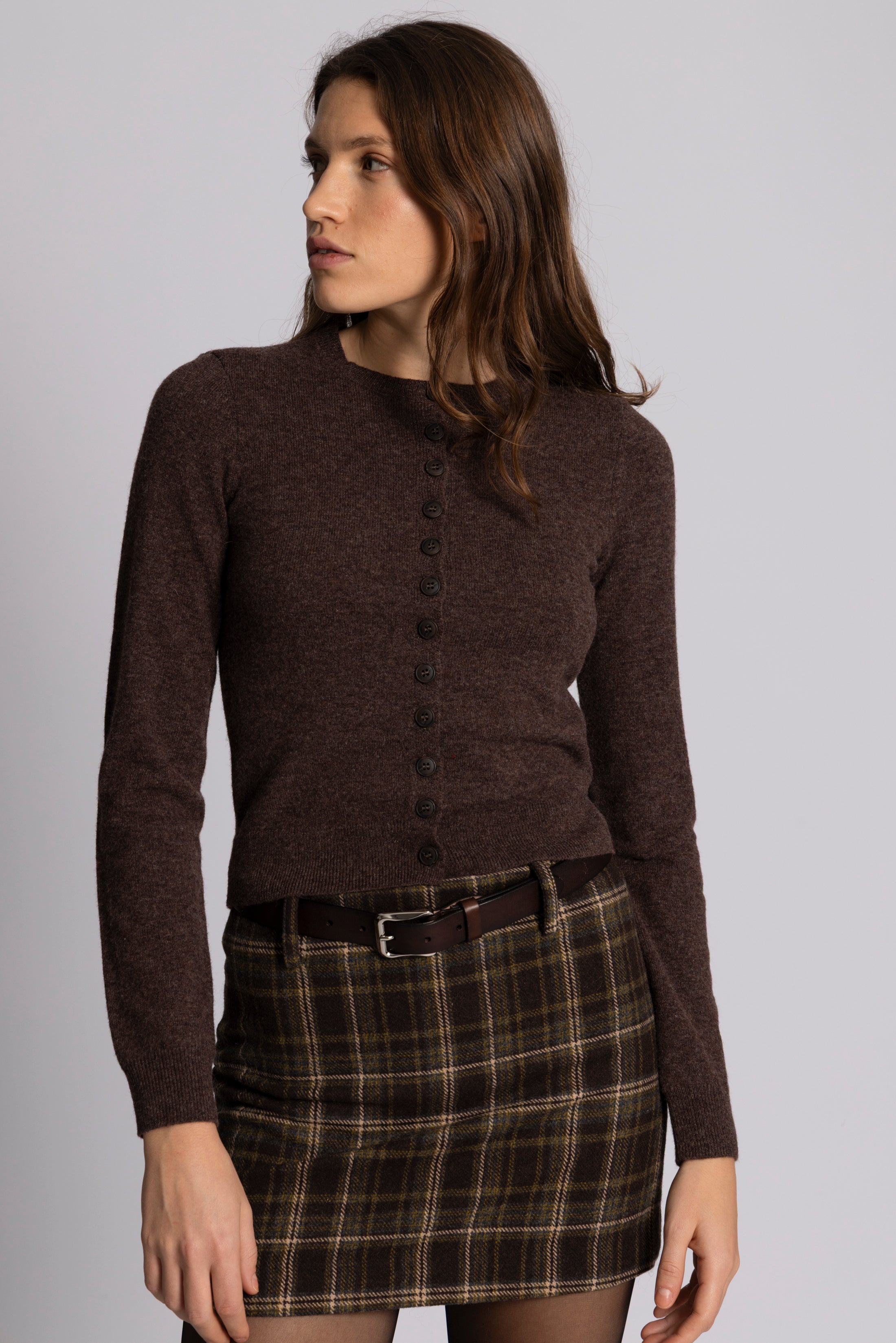 Betty Leather Belt - Dark Brown