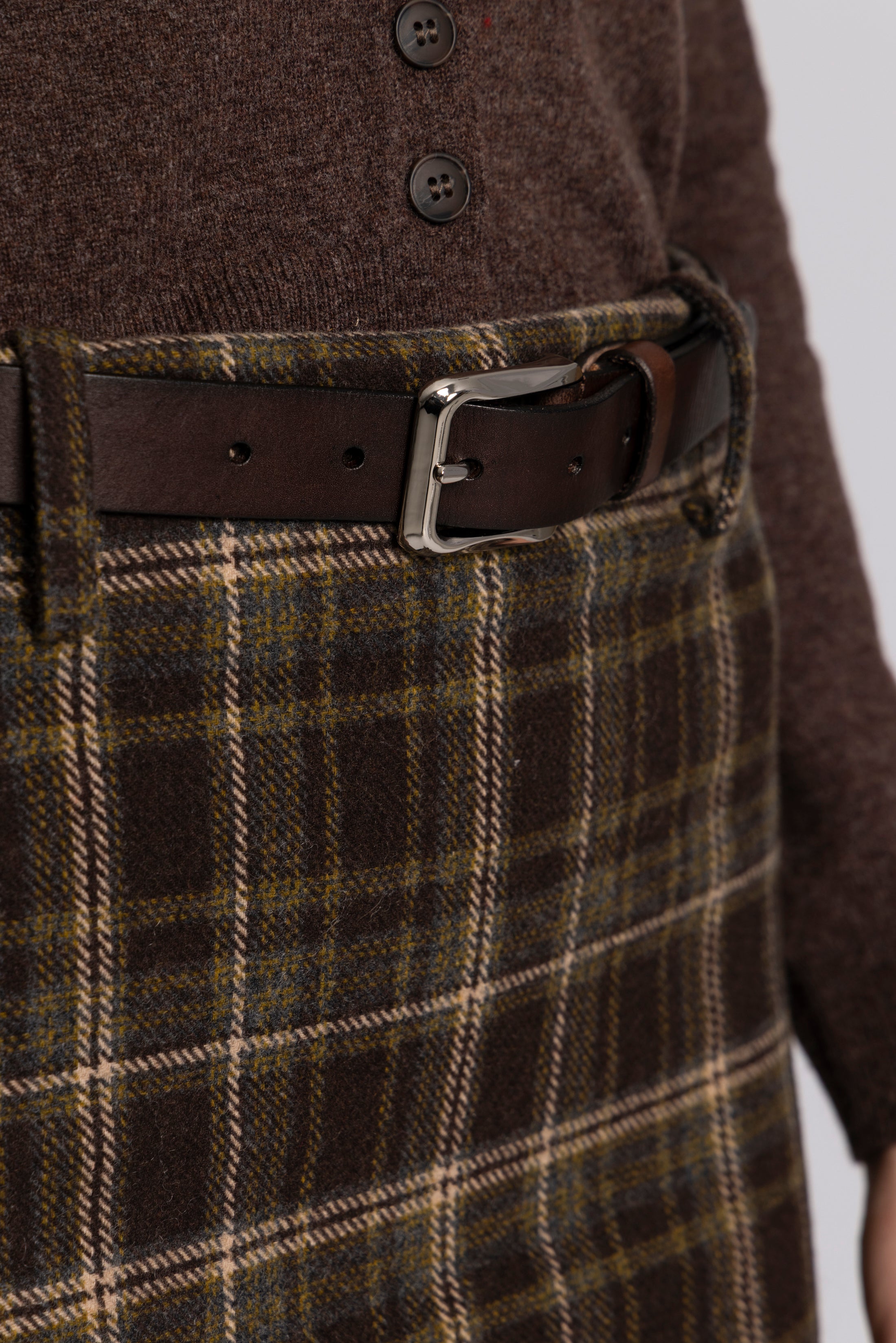 Betty Leather Belt - Dark Brown