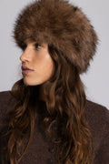 Astrid Faux Fur Hat - Brown