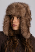 Frank Fake Fur Grandpa Hat - Brown