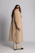 Karen Faux Fur Coat - Creme